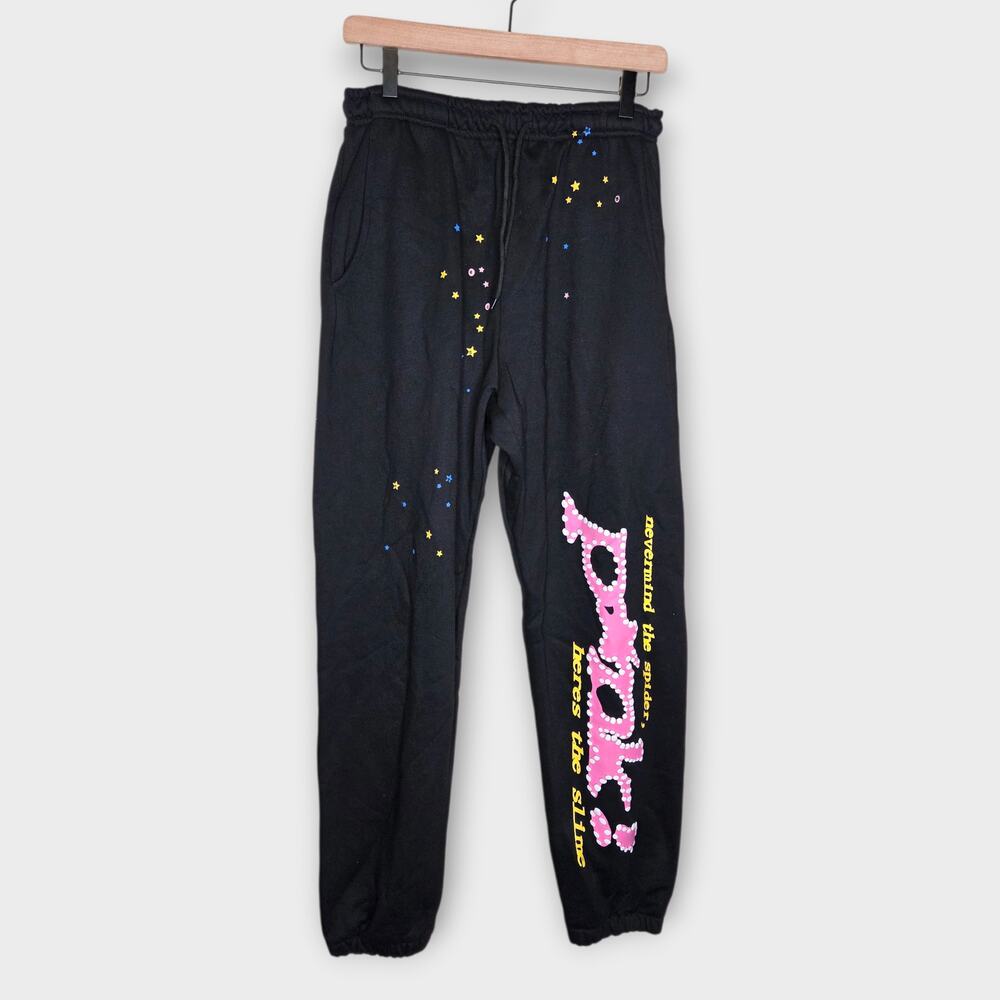 Sp5der P*NK Sweatpants Nevermind The Spider Joggers Casual Men's Medium